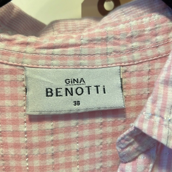Gina Benotti Pink Plaid Snap Button Down Shirt - Picture 4 of 13
